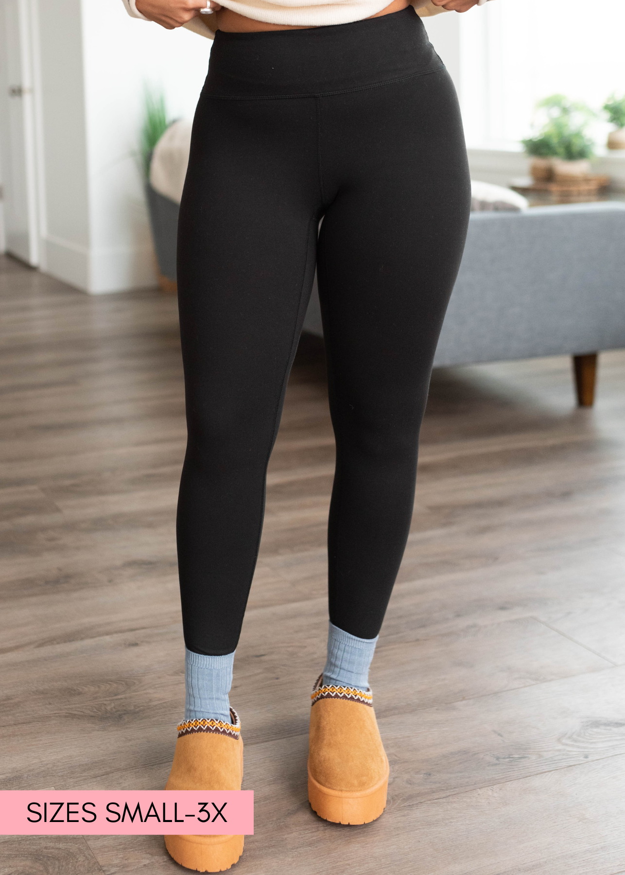 Black plus size leggings women's 3x