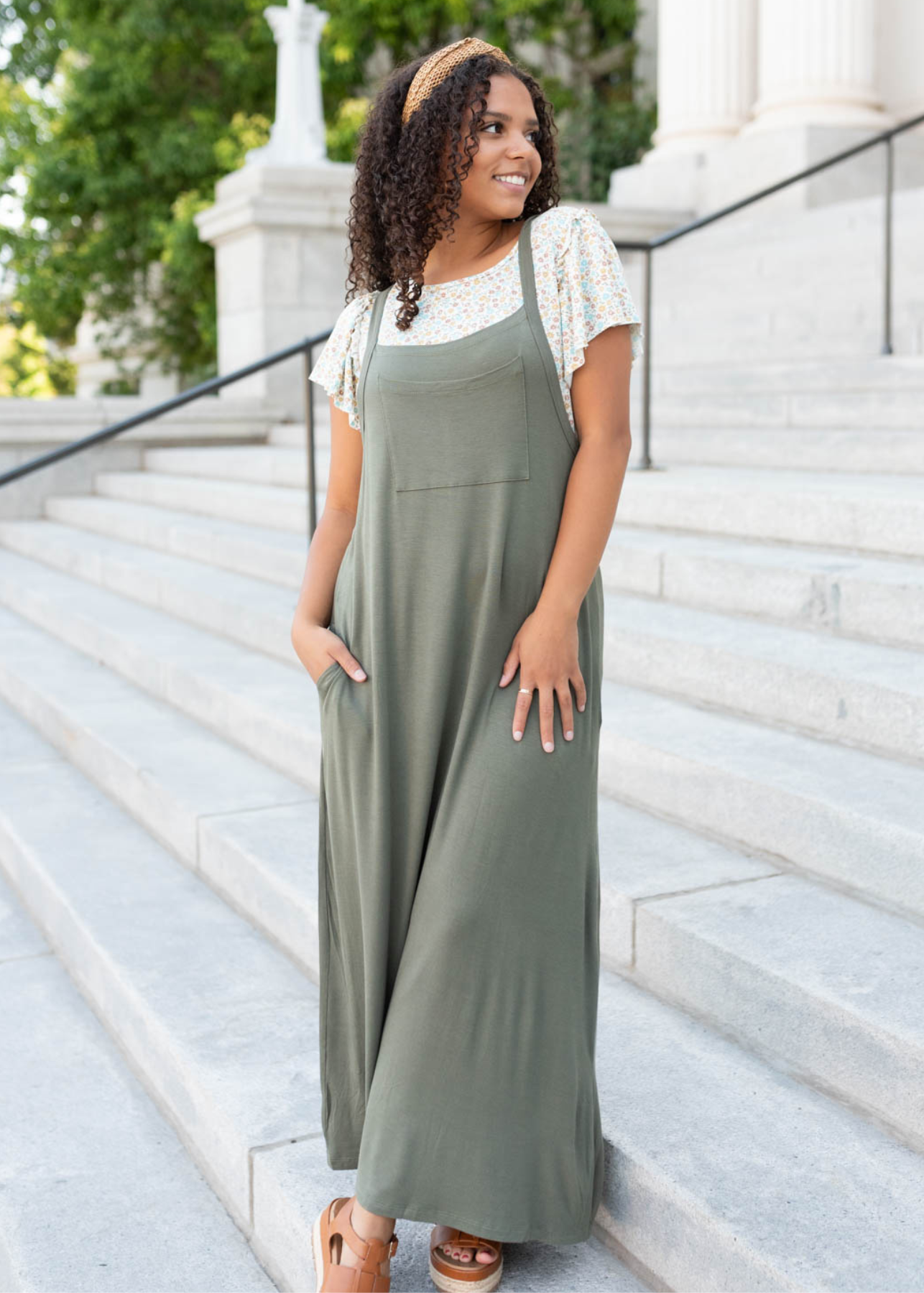 Overall shops maxi dress