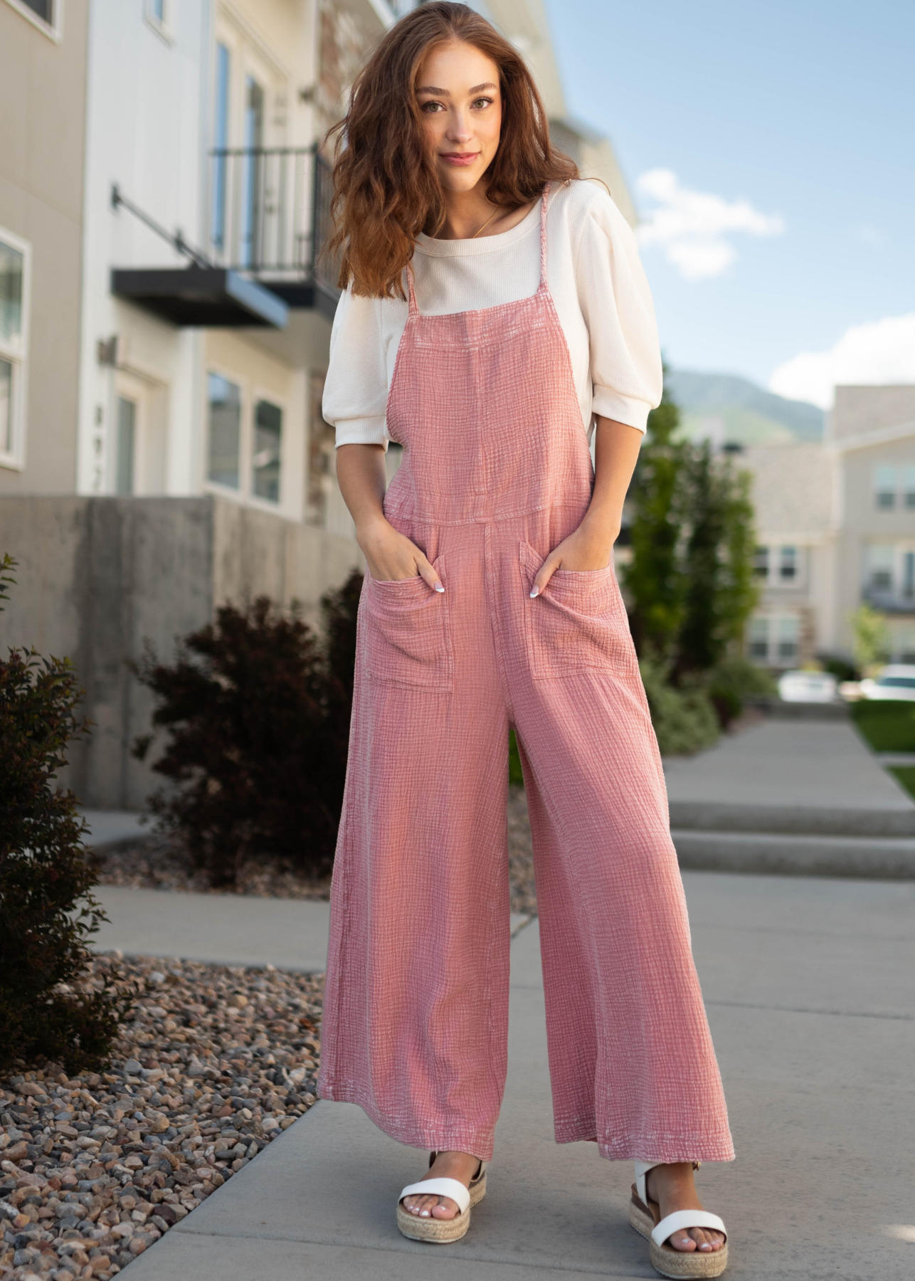 Mauve overalls hot sale