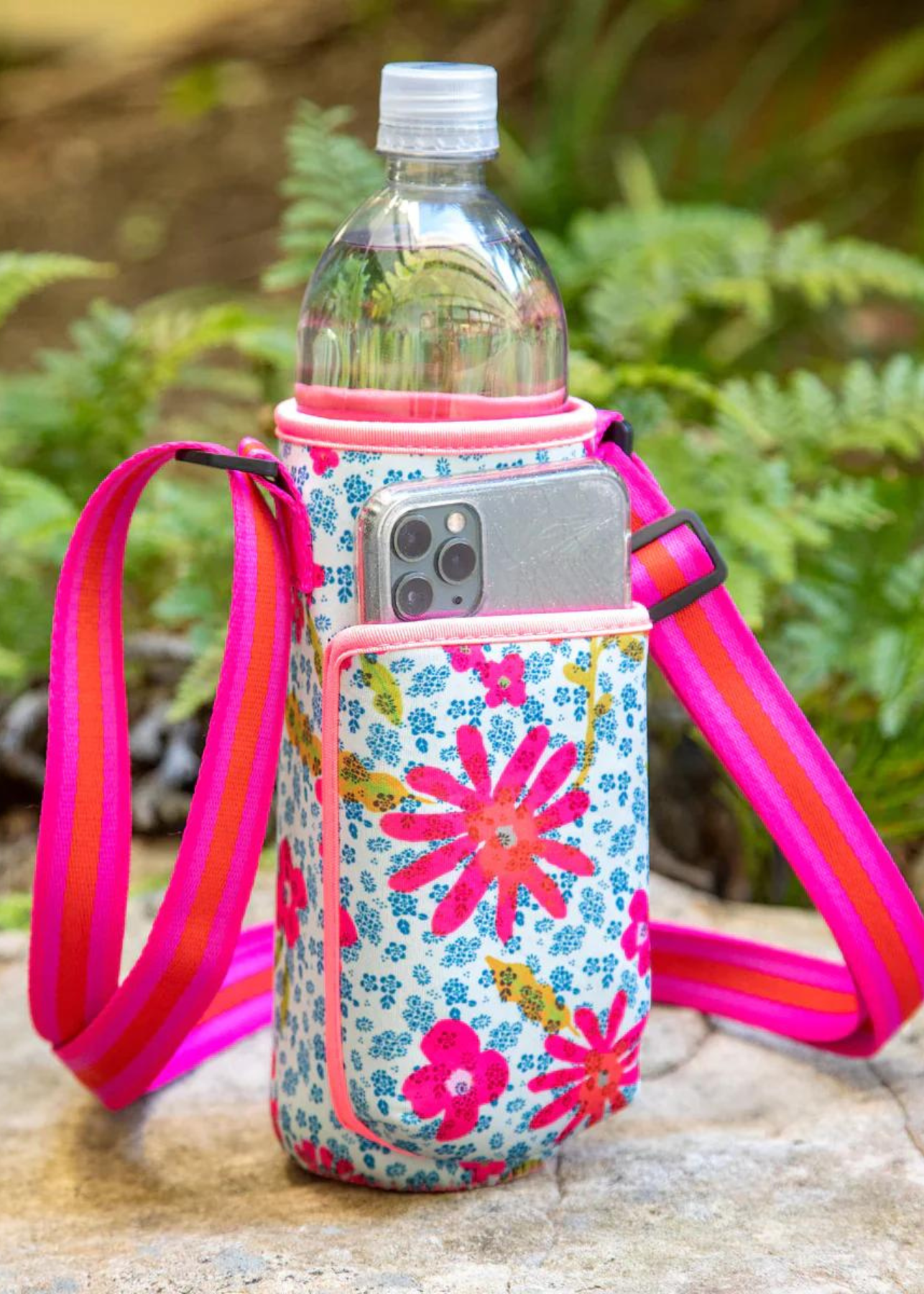 Insulated Water Bottle Carrier - Pink Patchwork – Natural Life