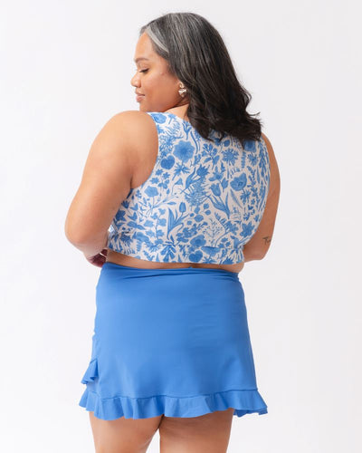 Coastline Blue Ruffle Skirt w/ Bottoms