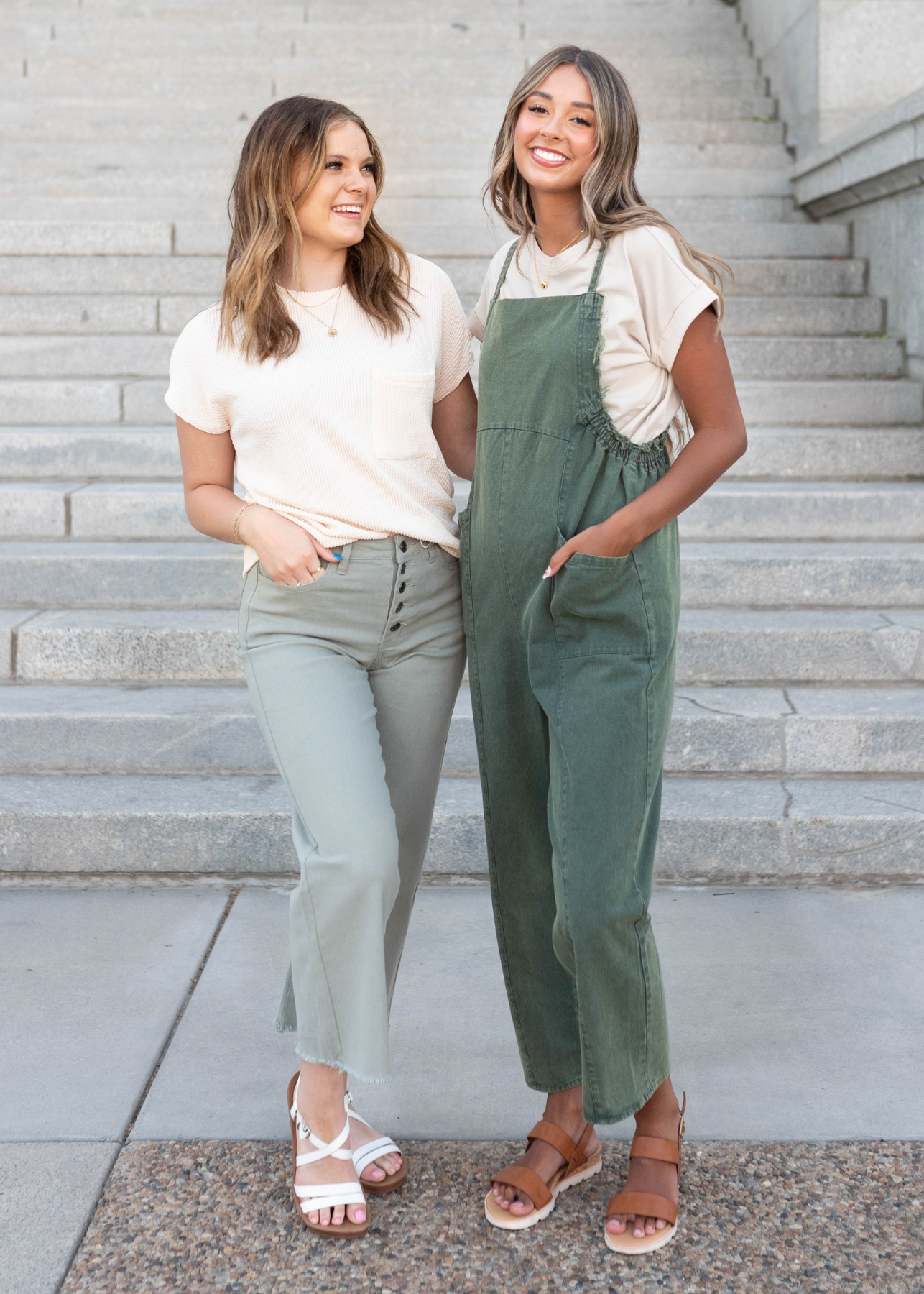 Thea Sage Wide Leg Pants