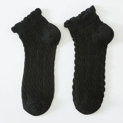 Black textured socks