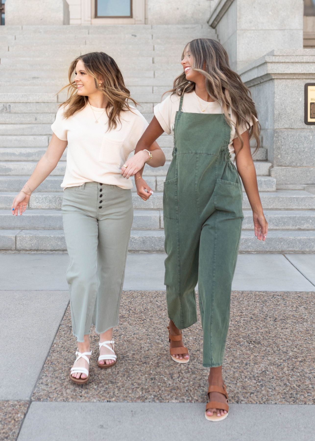 Thea Sage Wide Leg Pants