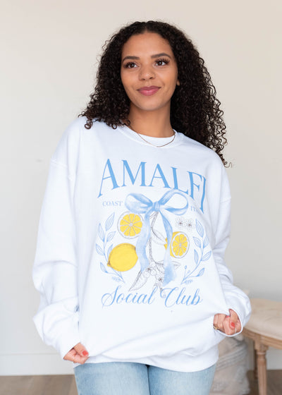 Amali graphic sweatshirt with long sleeves