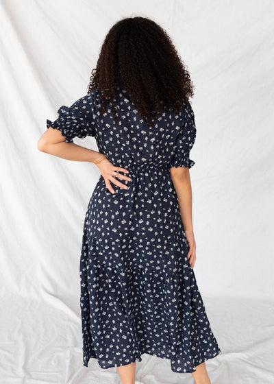 Ashlyn Navy Floral Dress