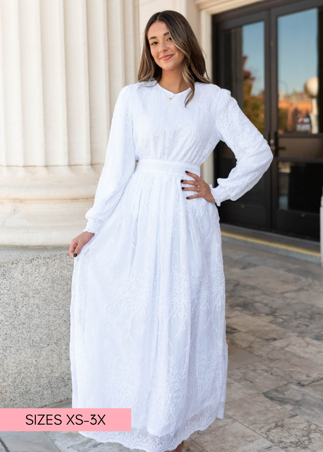 Maddie embroidered maxi dress hotsell