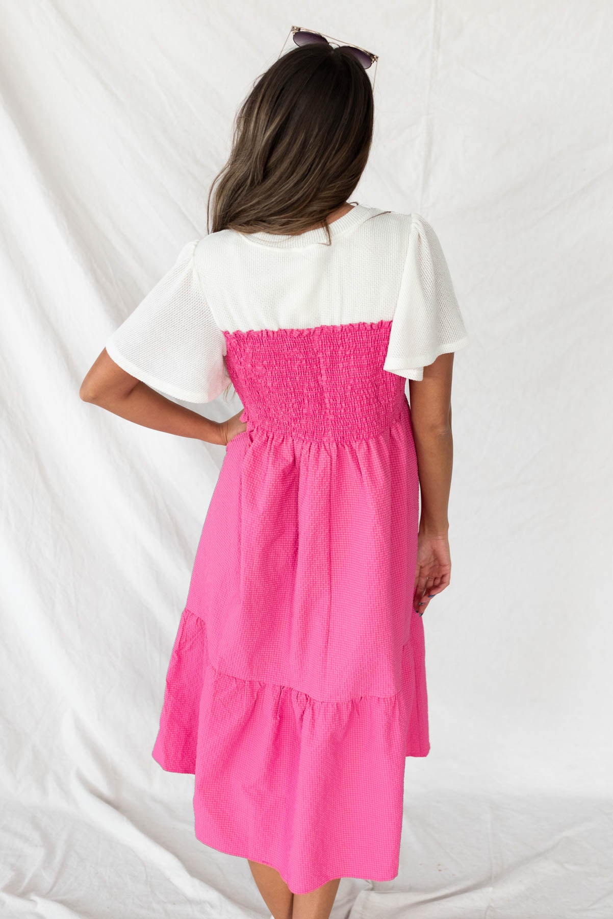 Becky Pink Tiered Dress