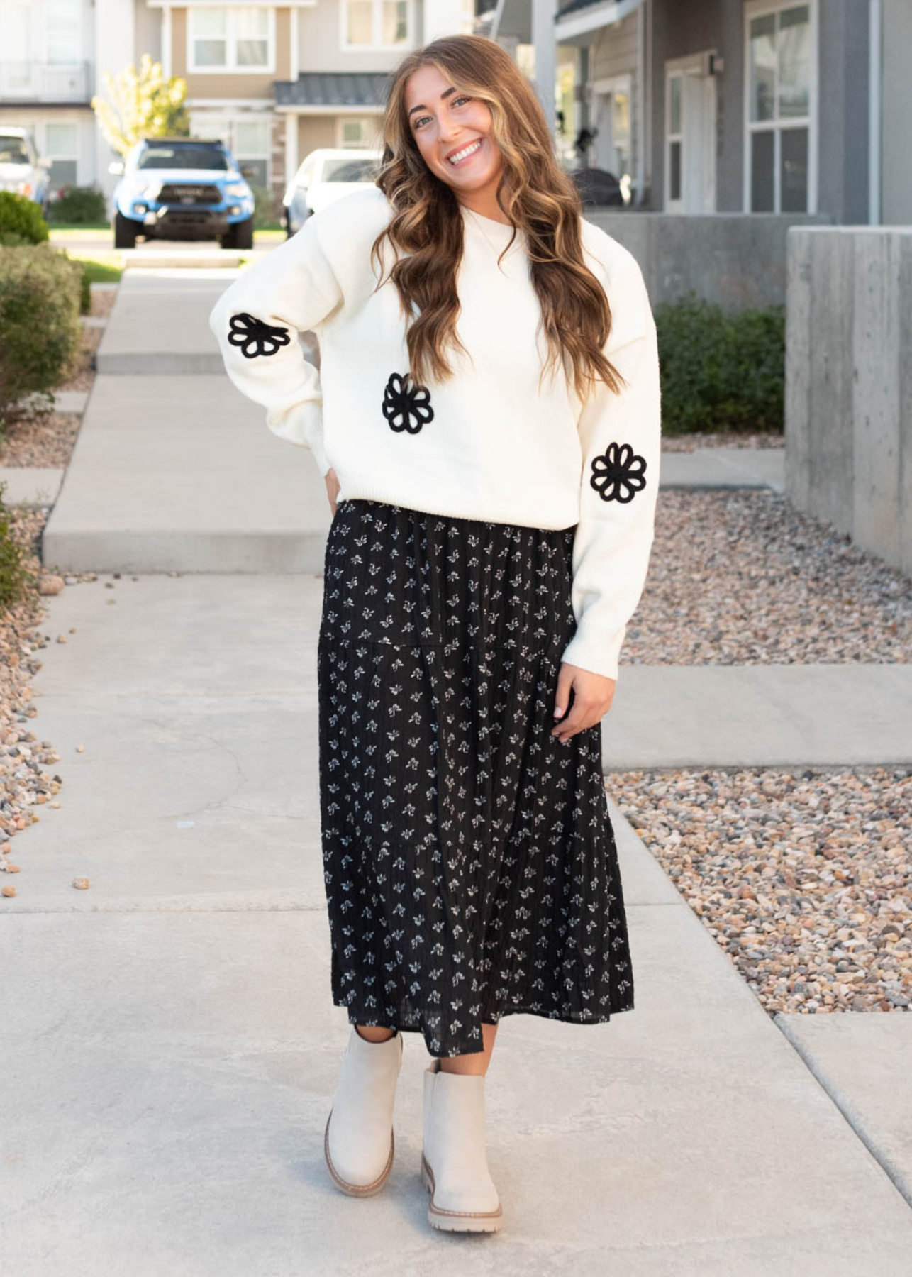 Christy Black Bow Skirt