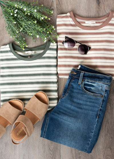 Meghan Jade Stripe Top