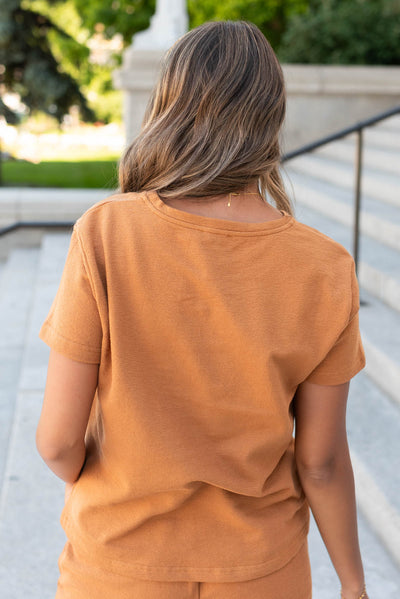 Back view of the camel top