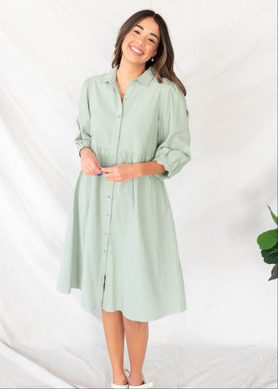 Ellen Sage Button Down Dress