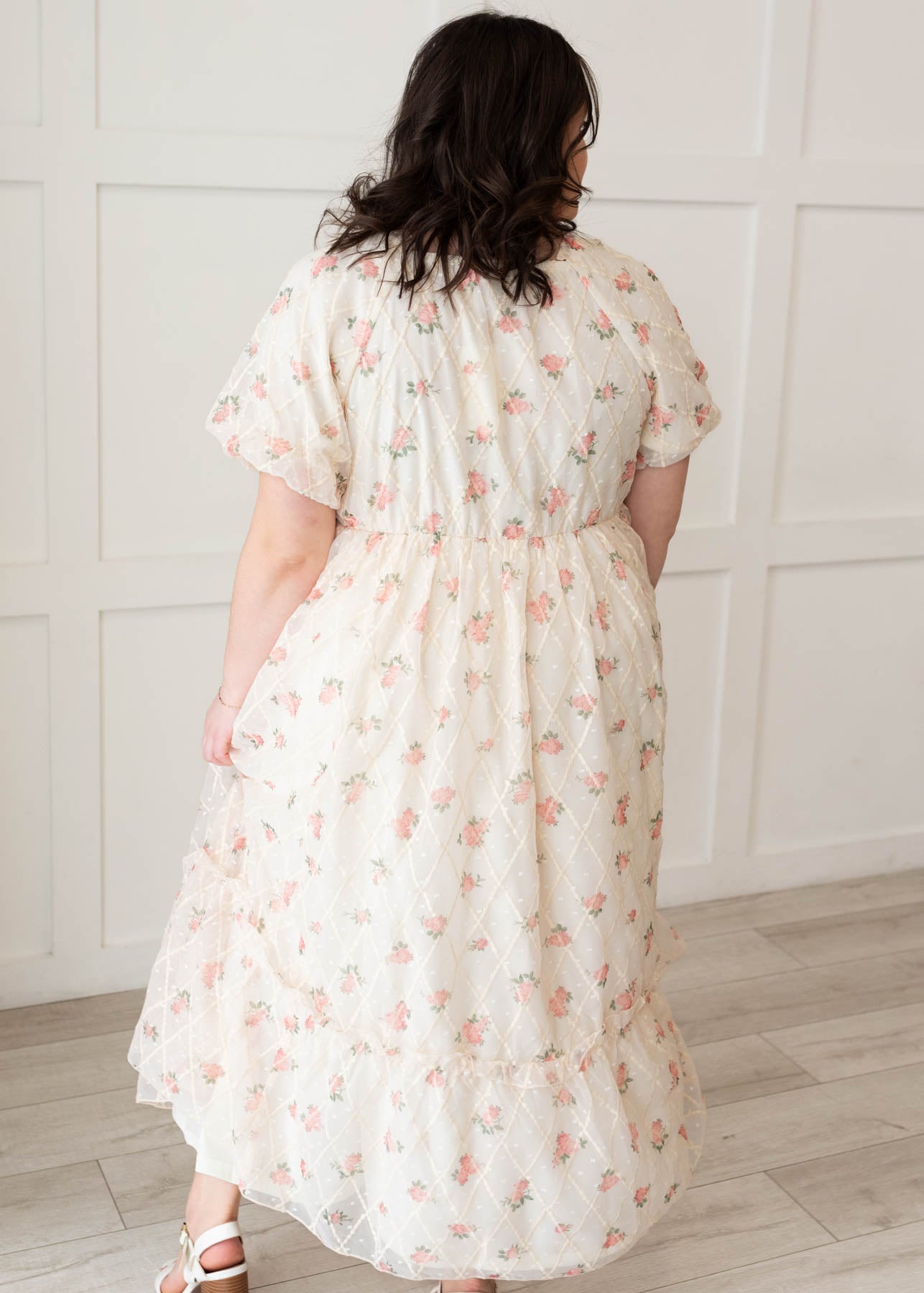 Emmaline Cream Rose Dress