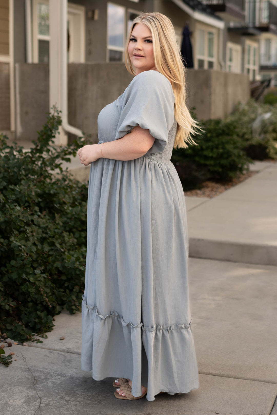 Slate fashion grey maxi dress