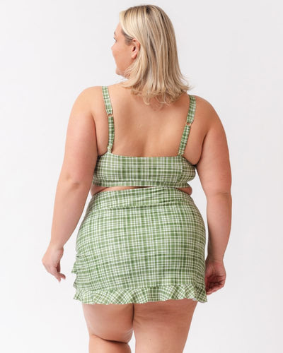 Fern Gingham Ruffle Skirt w/ Bottoms