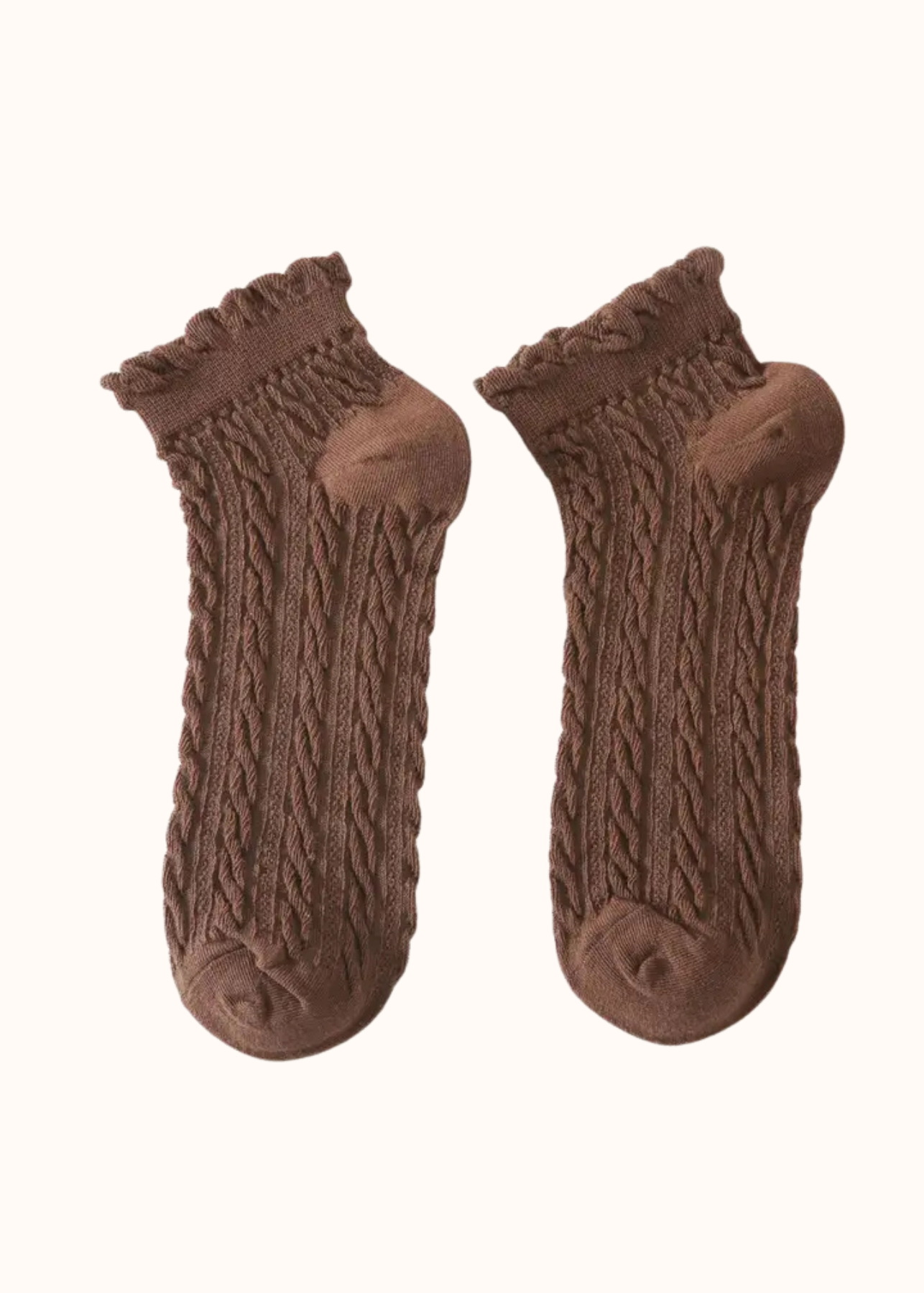 Coffee textured socks