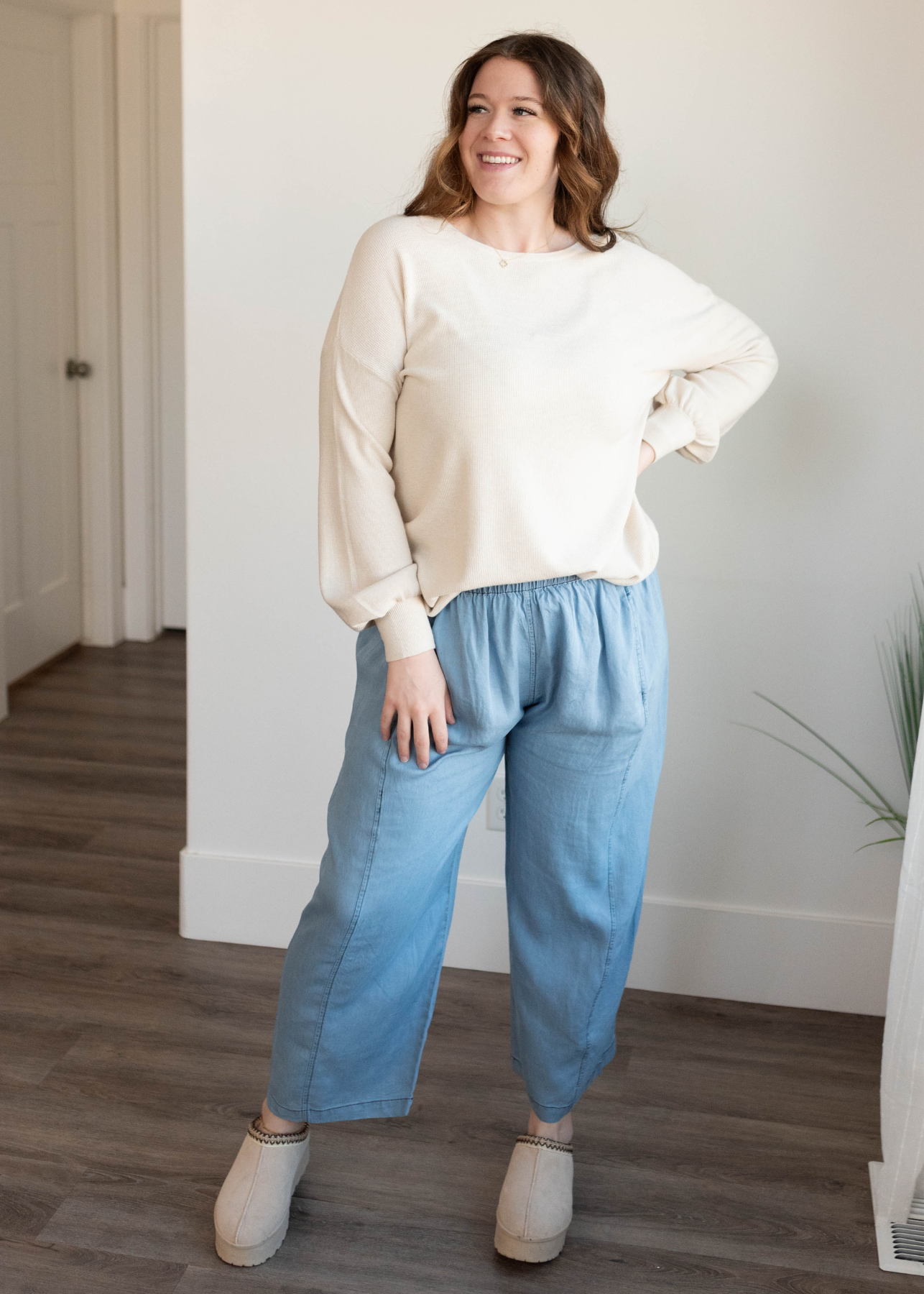 Freya Denim Linen Pants