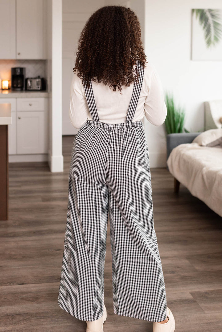 Gianna Black Gingham Overalls Polagram My Sister s Closet