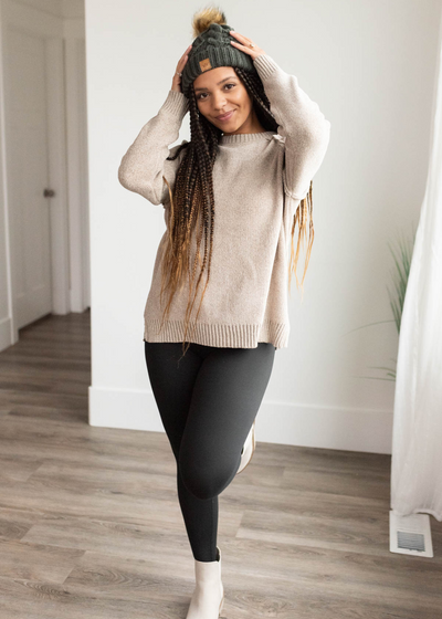 Harlie Taupe Knitted Sweater