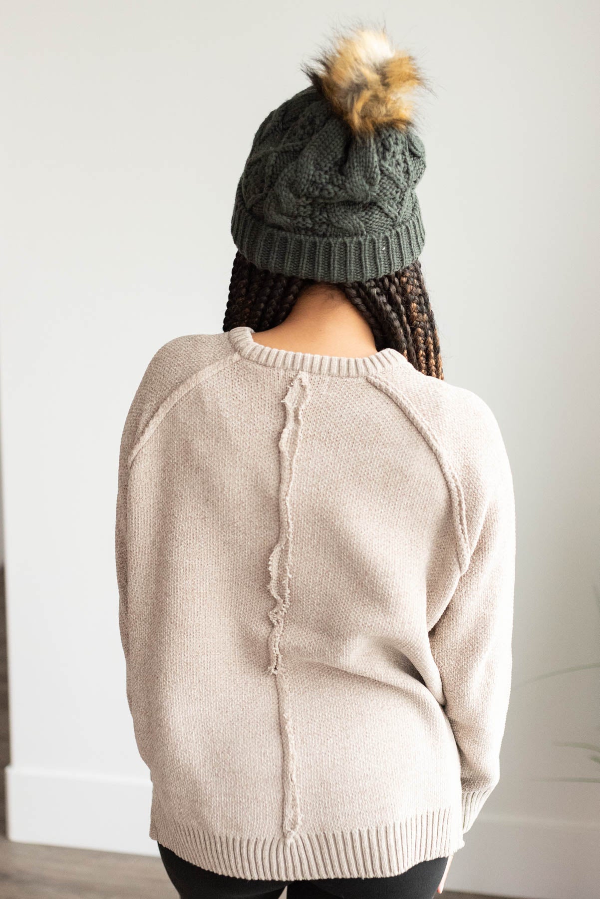 Harlie Taupe Knitted Sweater