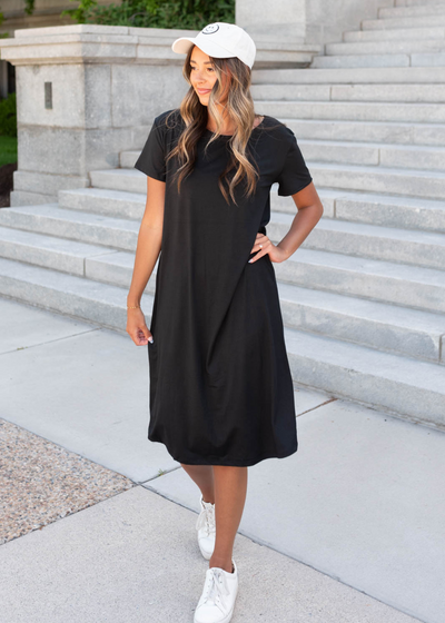 Black tee shirt dress