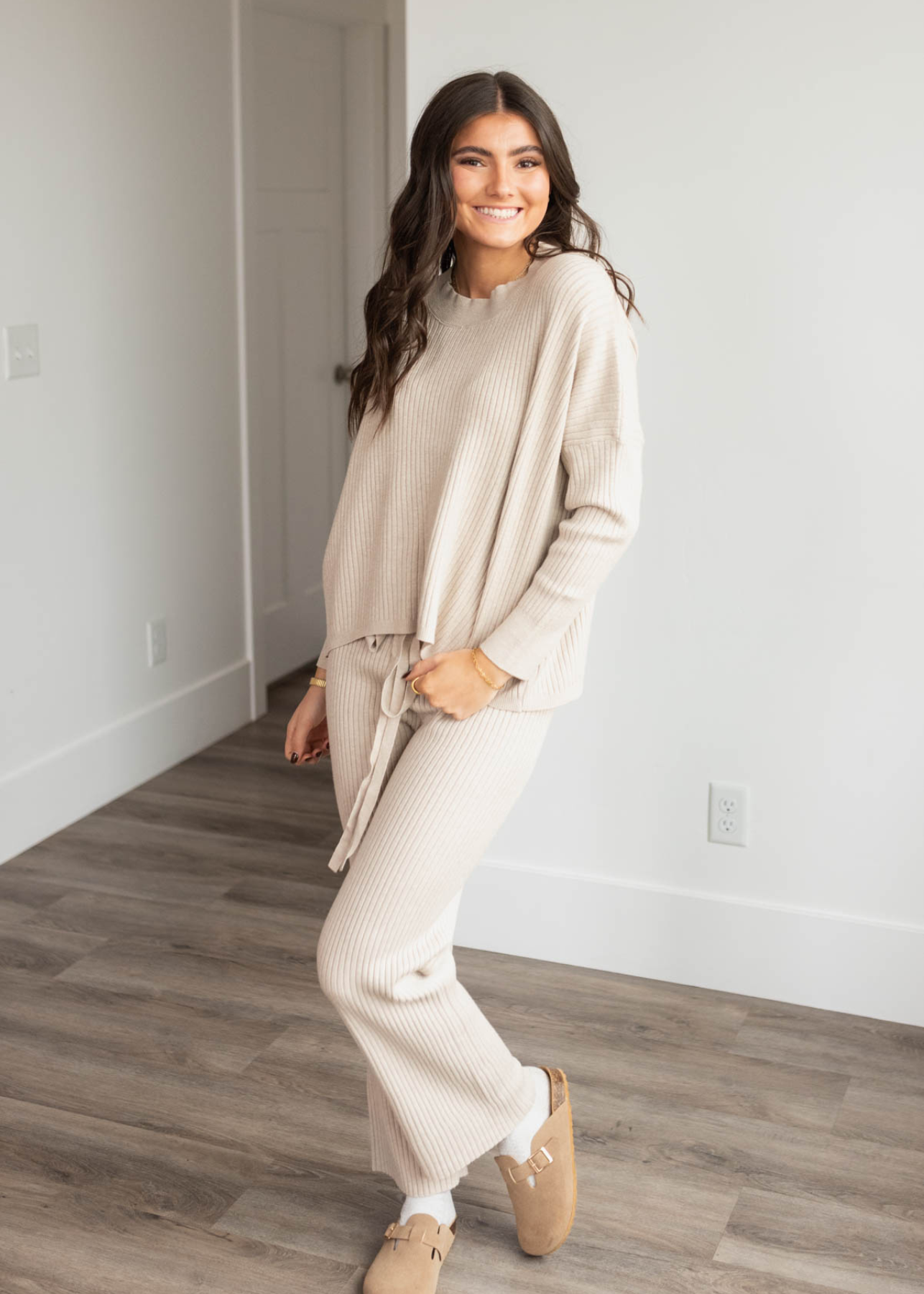 Kora Oatmeal Sweater Pants