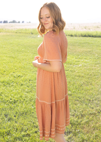 Lakelyn Terracotta Dress