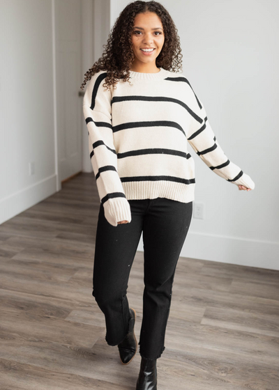 Black stripe sweater