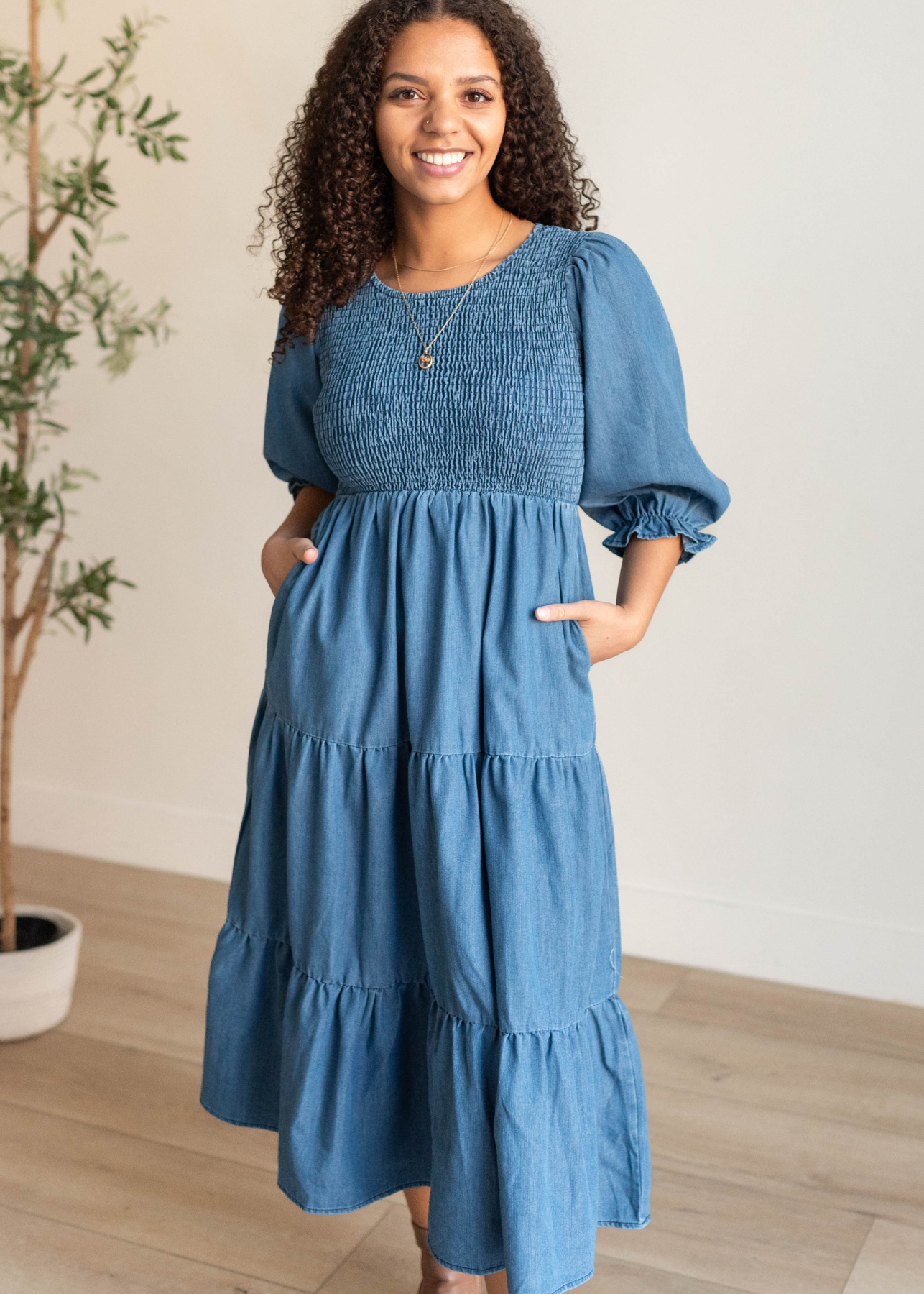 Liana Vintage Denim Dress