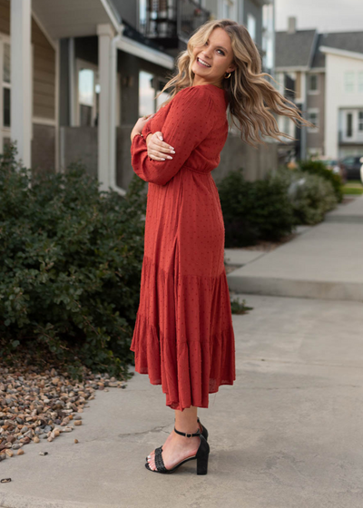 Side view of the brick dress