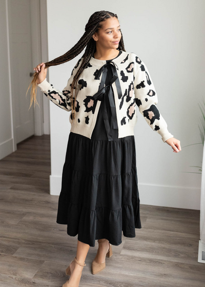 Marcie Cream Leopard Cardigan