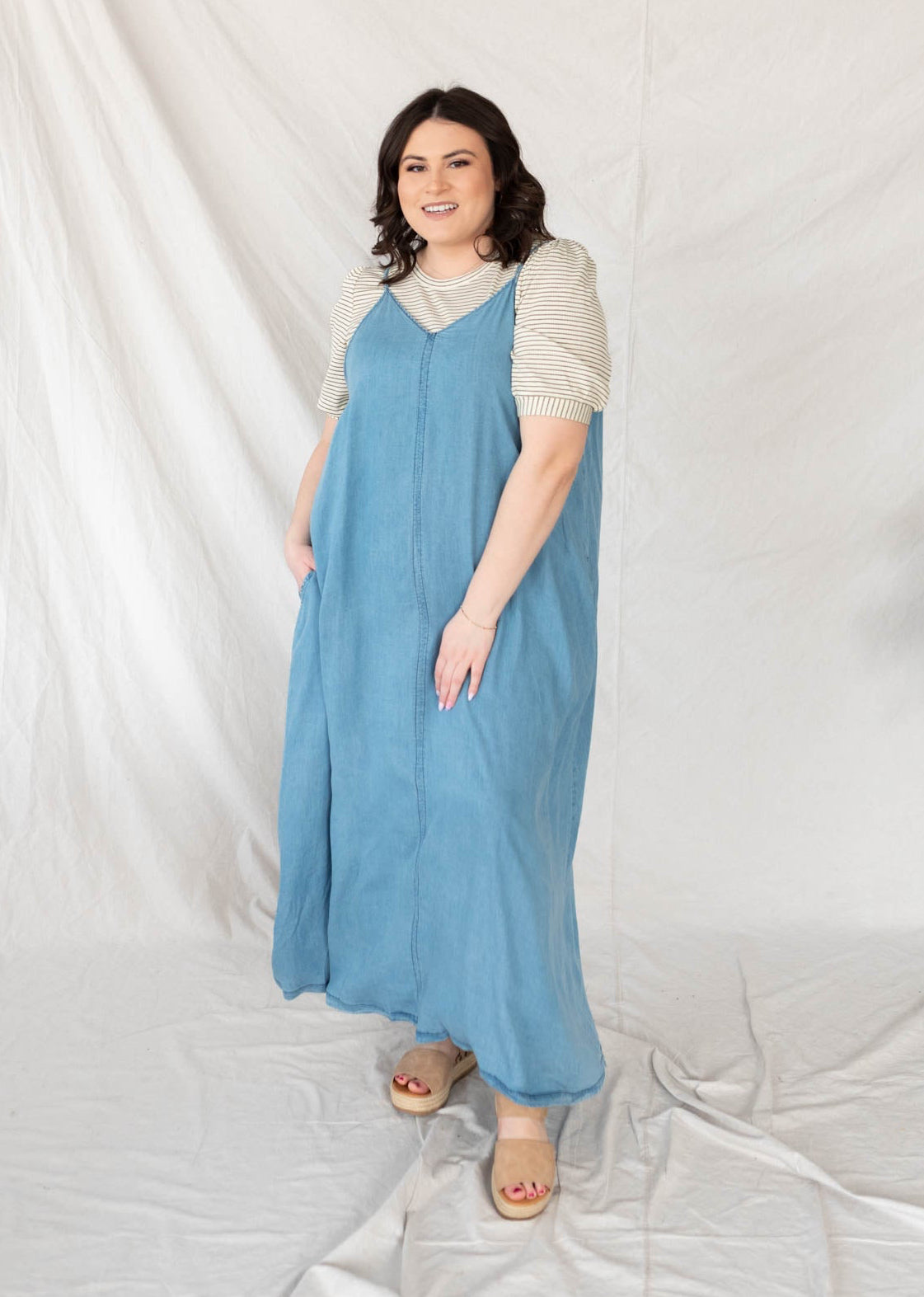 Margie Denim Maxi Dress