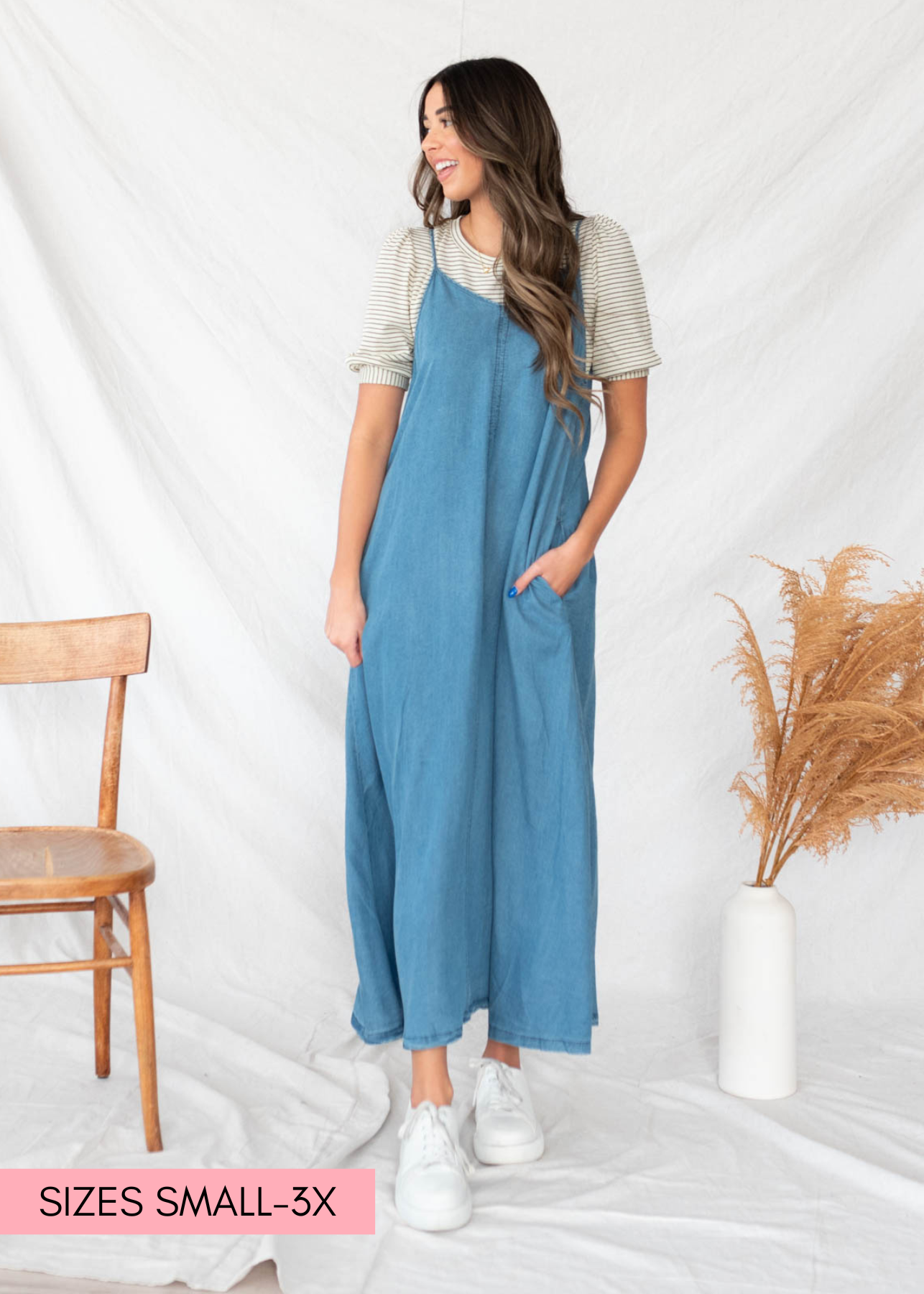 Margie Denim Maxi Dress