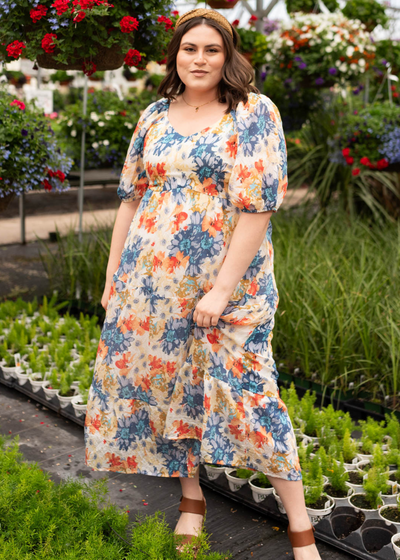 Shayley Navy Floral Dress