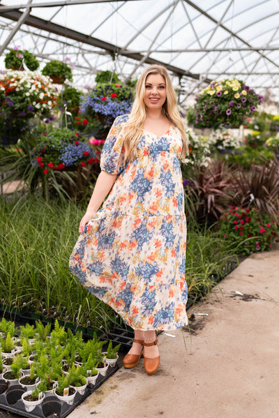 Shayley Navy Floral Dress