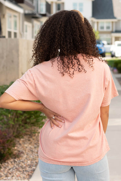 Back view ot the thing rodeo graphic tee with short sleeves