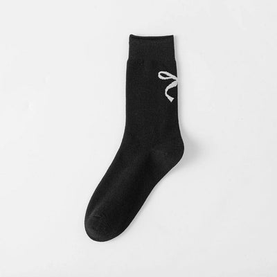 Black bow sock