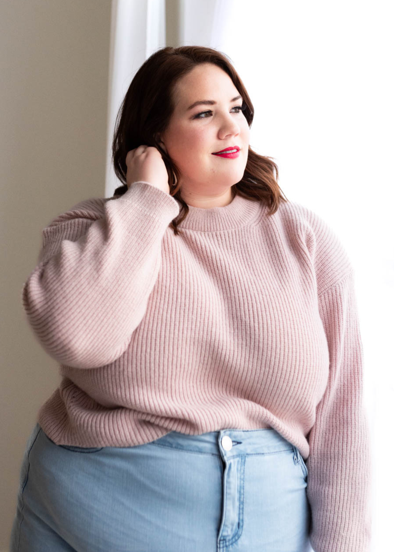 Baylee Blush Knit Sweater