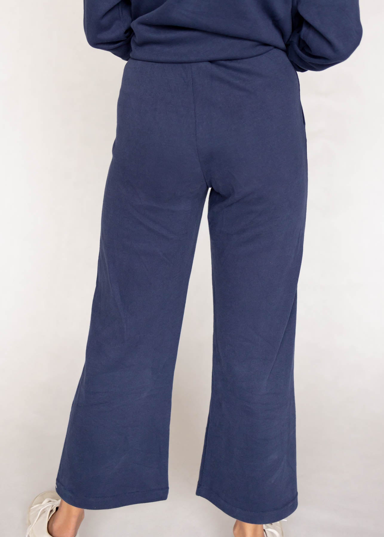 Back view of a dark navy pants